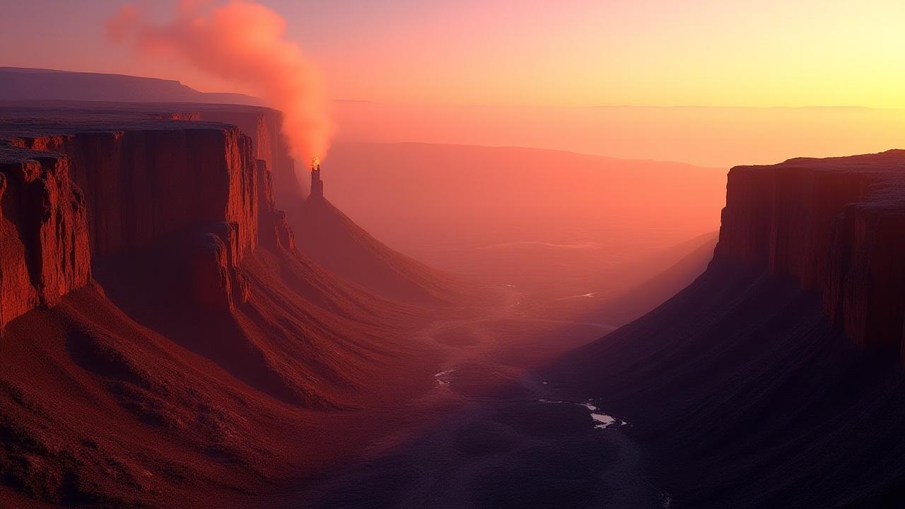 Stunning mobile hero image of a volcanic landscape at dawn